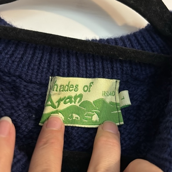 Shades of Aran Ireland Wool Sweater - Picture 2 of 4